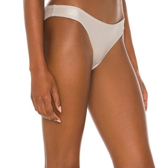 Solid & Striped X Sloane Stephens Reese Bikini Bottom in Chrome Small - Picture 3 of 7